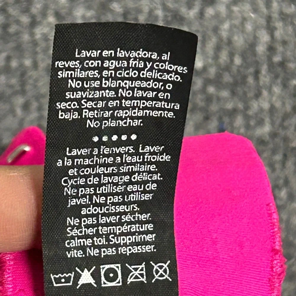 Spyder Sports Bra Womens Size Small Hot Pink Activewear Adjustable Reflective